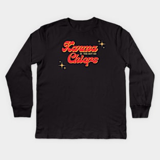 Karma is the guy on the chiefs - dark design Kids Long Sleeve T-Shirt